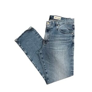 AG Everett Slim Straight Jeans Light Wash Premium Denim 33x33